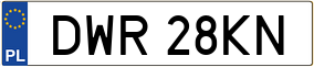 Truck License Plate